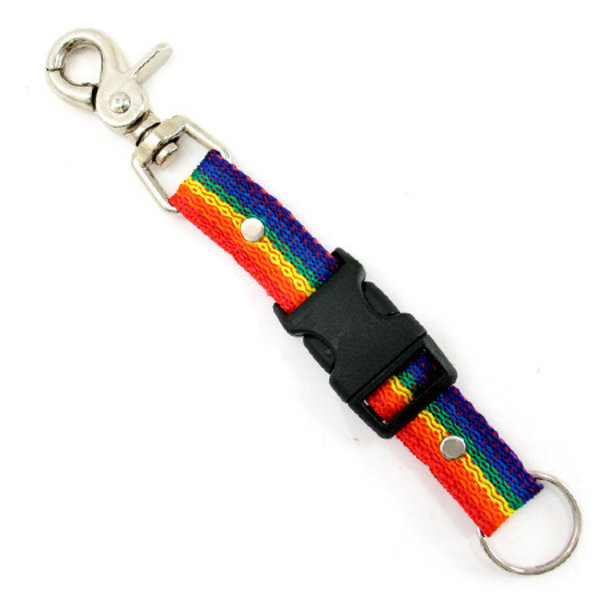 NYLON KEYCHAIN WITH BUCKLE & BOLT SNAP