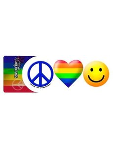  PEACE LOVE HAPPINESS STICKER