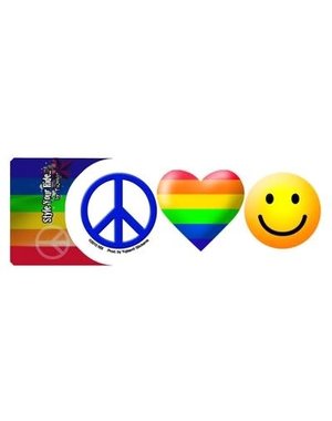  PEACE LOVE HAPPINESS STICKER