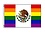 RAINBOW MEXICAN PRIDE 3X5' CLOTH (NON-NYLON)