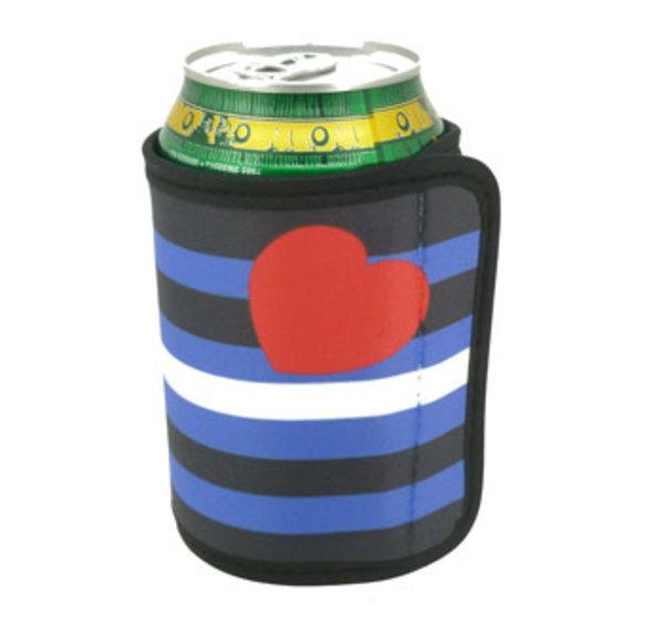 RAINBOW COOZIE/COOZY LEATHER PRIDE CAN WRAP