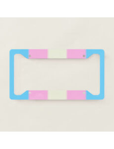 RAINBOW TRANS PRIDE LICENSE FRAME-