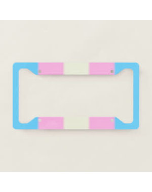 RAINBOW TRANS PRIDE LICENSE FRAME-