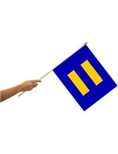 RAINBOW EQUALITY PARADE FLAG 12" X 18"