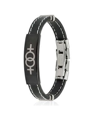 RAINBOW LEATHER DOUBLE FEMALE BRACELET