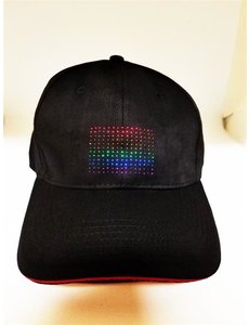  LED FLASHING RAINBOW FLAG CAP