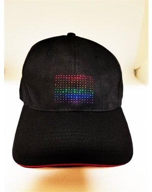  LED FLASHING RAINBOW FLAG CAP