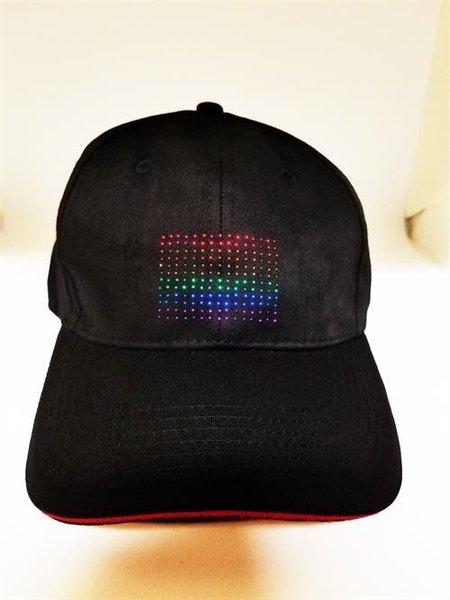 LED FLASHING RAINBOW FLAG CAP