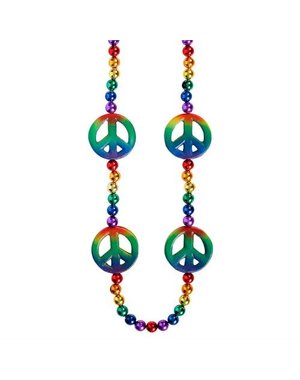 AMERICAN MARDI GRAS/FIESTA BEAD 42" 12MM RAINBOW