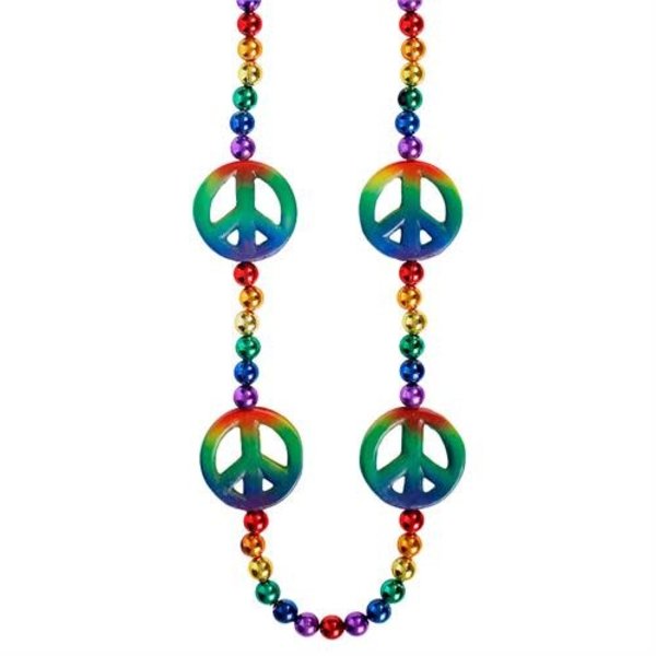 AMERICAN MARDI GRAS/FIESTA BEAD 42" 12MM RAINBOW