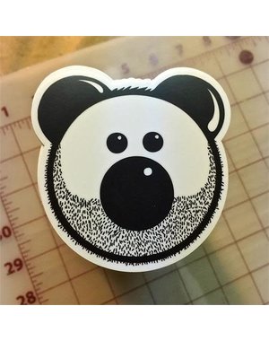  BEARDY BEAR STICKER
