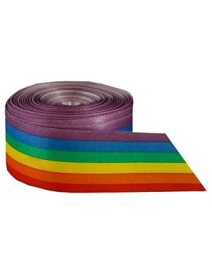 RAINBOW RAINBOW SATIN RIBBON LG/ 1.25" x 10yds