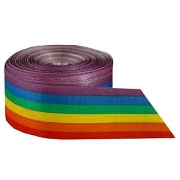 RAINBOW RAINBOW SATIN RIBBON LG/ 1.25" x 10yds