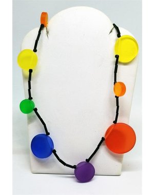  ACRYLIC DISKS NECKLACE