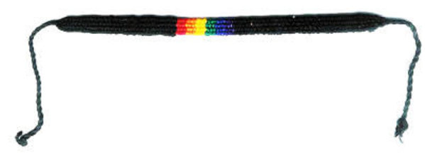 FRIENDSHIP FLAT BLACK/RAINBOW BRACELET