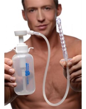 XR Brands CLEAN STREAM PUMP ACTION ENEMA BOTTLE WITH NOZZLE