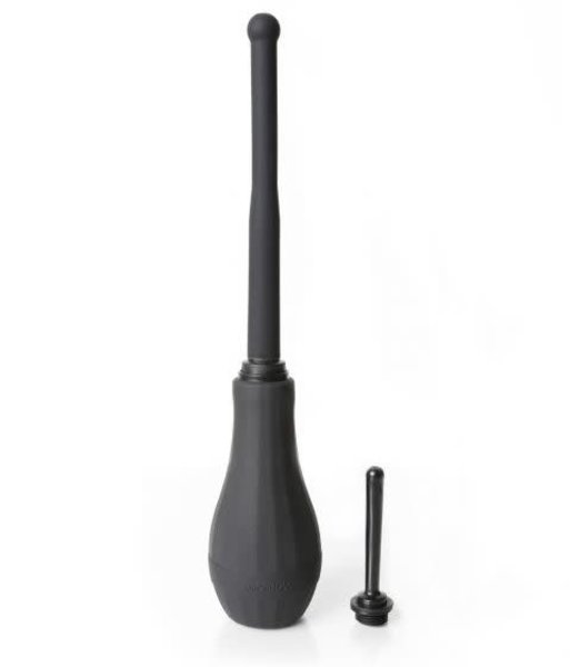 Perfect Fit ERGOFLO DIRECTOR 8" SILICONE FLEX TIP ANAL DOUCHE BLACK