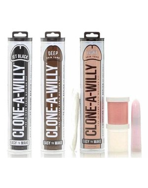 CLONE-A-WILLY CLONE A WILLY SILICONE MOLDING KIT WITH VIBRATOR FLESH