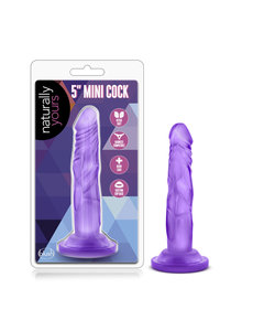 BLUSH NOVELTIES Naturally Yours Mini Cock 5" PURPLE