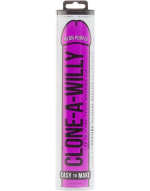 CLONE-A-WILLY CLONE A WILLY SILICONE MOLDING KIT WITH VIBRATOR NEON PURPLE