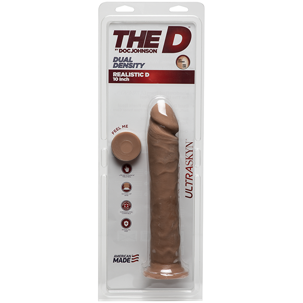 Doc Johnson THE D, REALISTIC D 10" CARAMEL