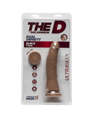 Doc Johnson THE D, THE SLIM D 7" CARAMEL