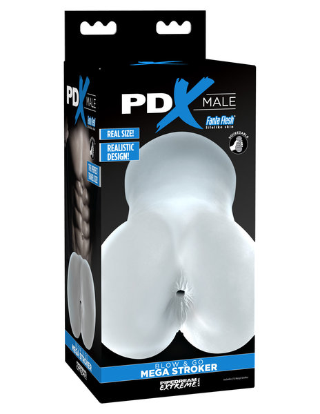 PIPEDREAM PRODUCTS PDX MALE BLOW & GO MEGA STROKER CLR