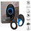 CalExotics Link Up Max Silicone Cockring And Support Ring USB Rechargeable Black/Blue
