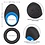 CalExotics Link Up Max Silicone Cockring And Support Ring USB Rechargeable Black/Blue