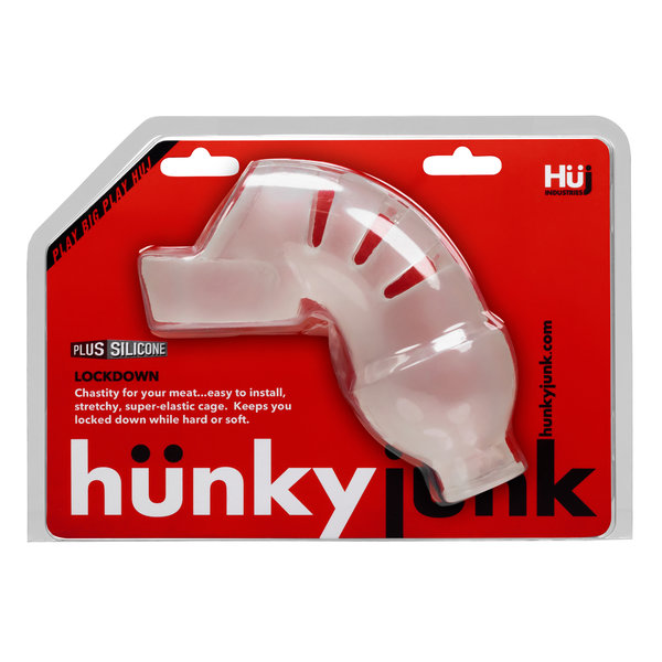 HUNKY JUNK HUNKYJUNK LOCKDOWN SILICONE CHASTITY CAGE