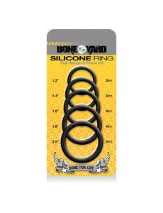 Boneyard BONEYARD SILICONE RING 5PC BLACK