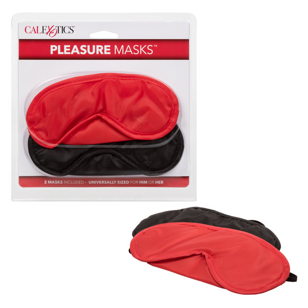CalExotics PLEASURE MASKS 2PACK RED & BLACK