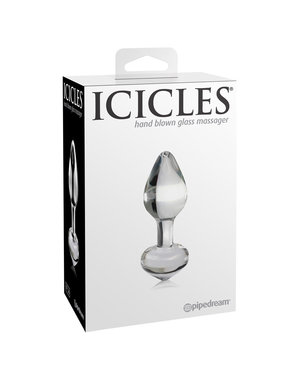 Icicles ICICLES NO 44 CLEAR GLASS ANAL PLUG