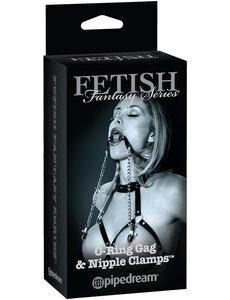 FETISH FANTASY FETISH FANTASY O-RING GAG & NIPPLE CLAMPS