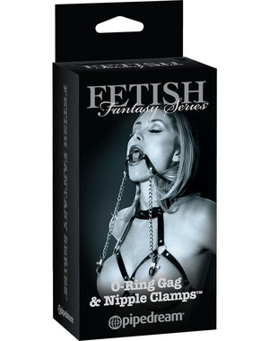 FETISH FANTASY FETISH FANTASY O-RING GAG & NIPPLE CLAMPS
