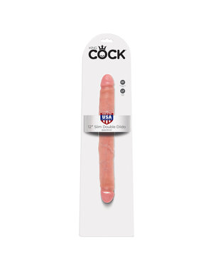 PIPEDREAM PRODUCTS KING COCK 12" SLIM DOUBLE FLESH