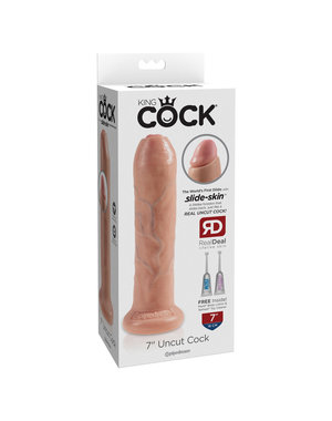 PIPEDREAM PRODUCTS KING COCK UNCUT 7" FLESH