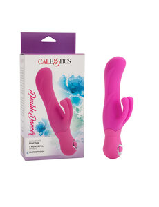 CalExotics DOUBLE DANCER SILICONE RABBIT VIBRATOR PINK