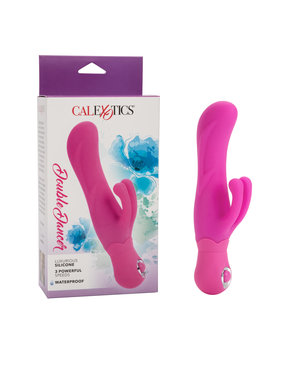 CalExotics DOUBLE DANCER SILICONE RABBIT VIBRATOR PINK