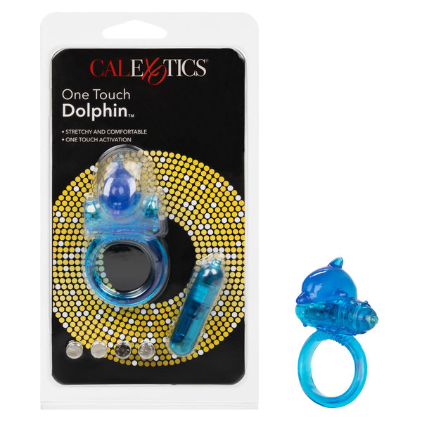 CalExotics ONE TOUCH DOLPHIN VIBRATING COCK RING
