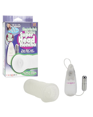 CalExotics GLOW IN THE DARK SUPER HEAD HONCHO WHITE