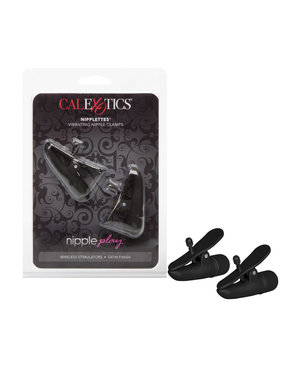 CalExotics NIPPLE PLAY VIBRATING NIPPLETTES BLACK