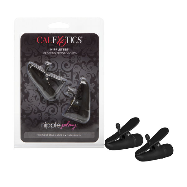 CalExotics NIPPLE PLAY VIBRATING NIPPLETTES BLACK