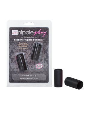 CalExotics NIPPLE PLAY SILICONE NIPPLE SUCKERS BLACK (DISC.)