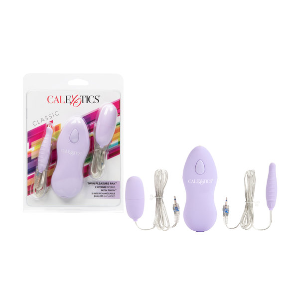 CalExotics TWIN PLEASURE PAK BULLET LIGHT PURPLE