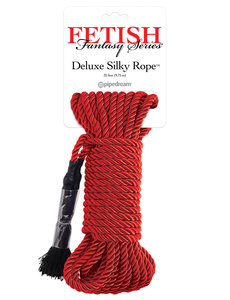 FETISH FANTASY FETISH FANTASY DELUXE SILK ROPE 32' RED