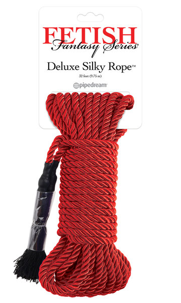 FETISH FANTASY FETISH FANTASY DELUXE SILK ROPE 32' RED