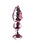 Icicles ICICLES # 27 TEXTURED GLASS ANAL PLUG 5.75inch PINK