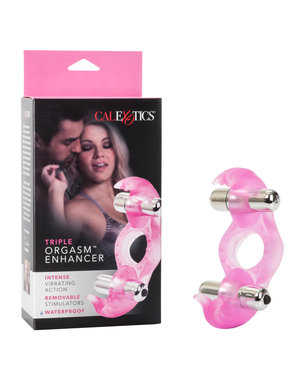 CalExotics SILICONE TRIPLE ORGASM VIBRATING COCK RING