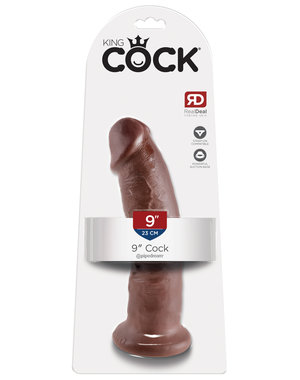 PIPEDREAM PRODUCTS KING COCK 9" BROWN